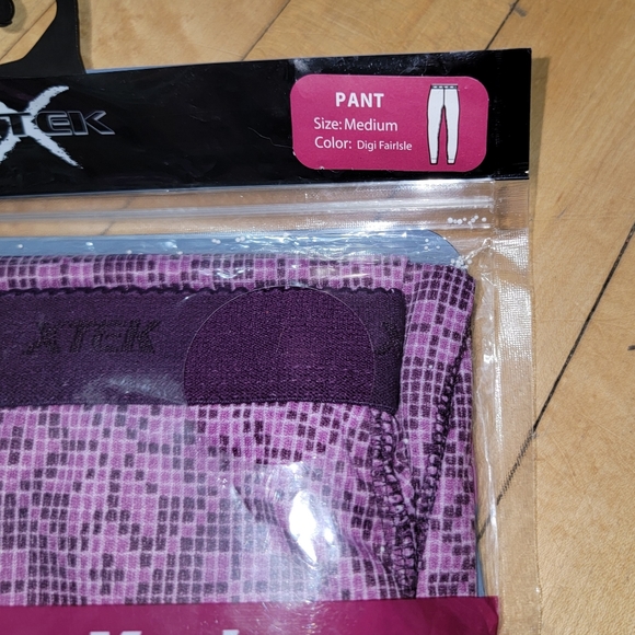XTek NEW Purple Performance Mesh Base Layer Pant Thermal Legging - SIZE MEDIUM - Picture 5 of 5
